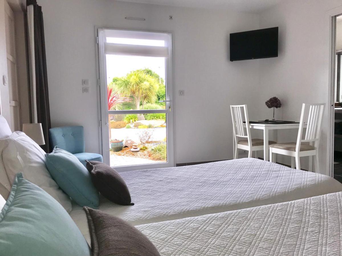 Bed and Breakfast Les Sables Santec Exterior foto